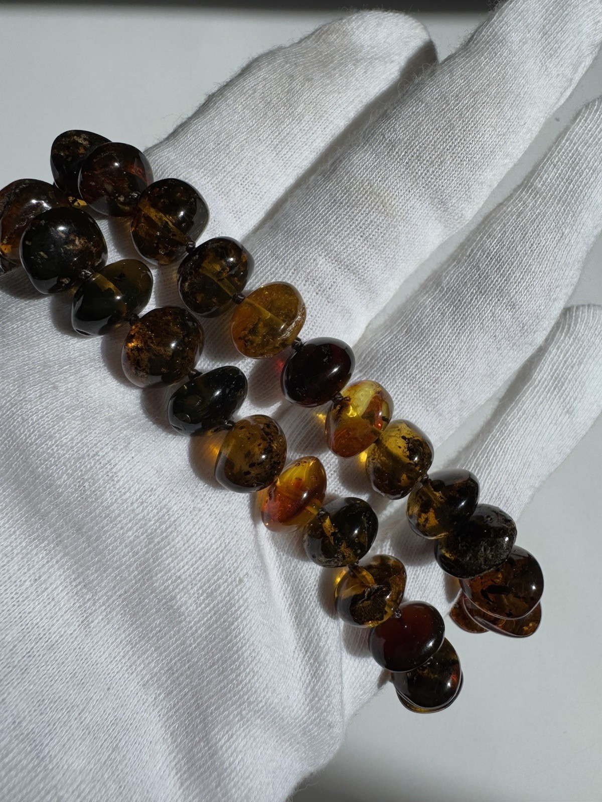Natural Baltic Amber Necklace Natural Inclusions 33.1g 51cm
