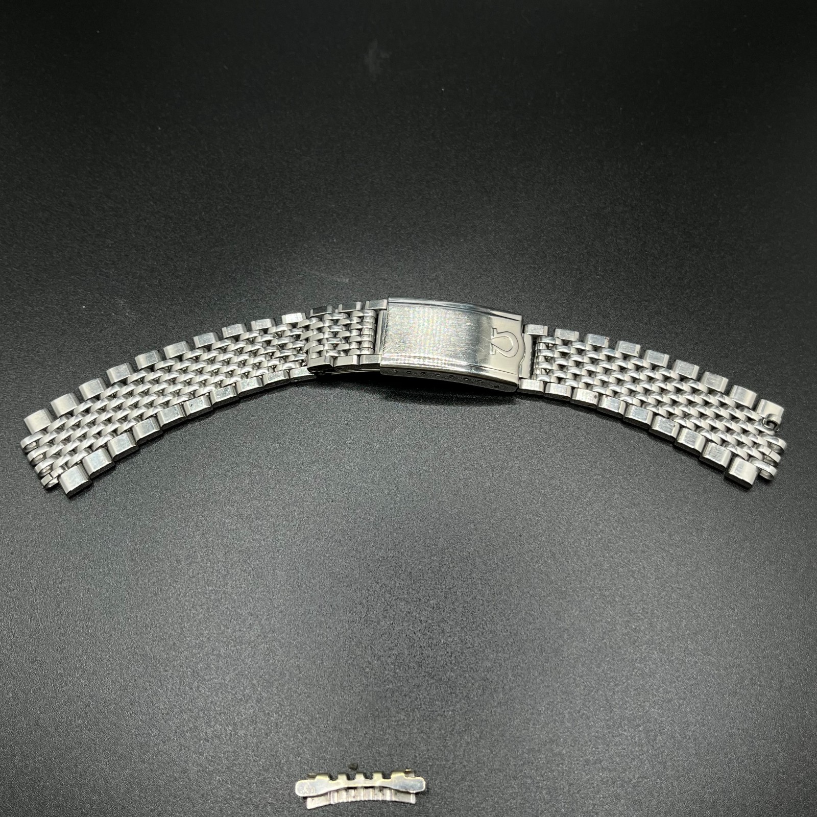 Rare Vintage OMEGA Stainless Steel Bracelet 1068 Single End Link 620 16cm Cleane