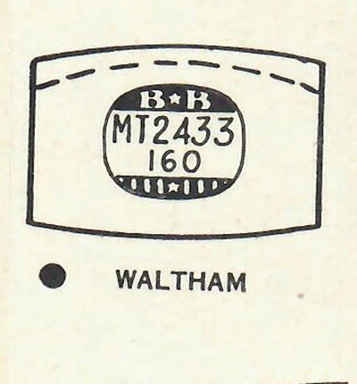 WALTHAM : ADAIR & BUXTON – Tonneau 24.3mm x 16.0mm