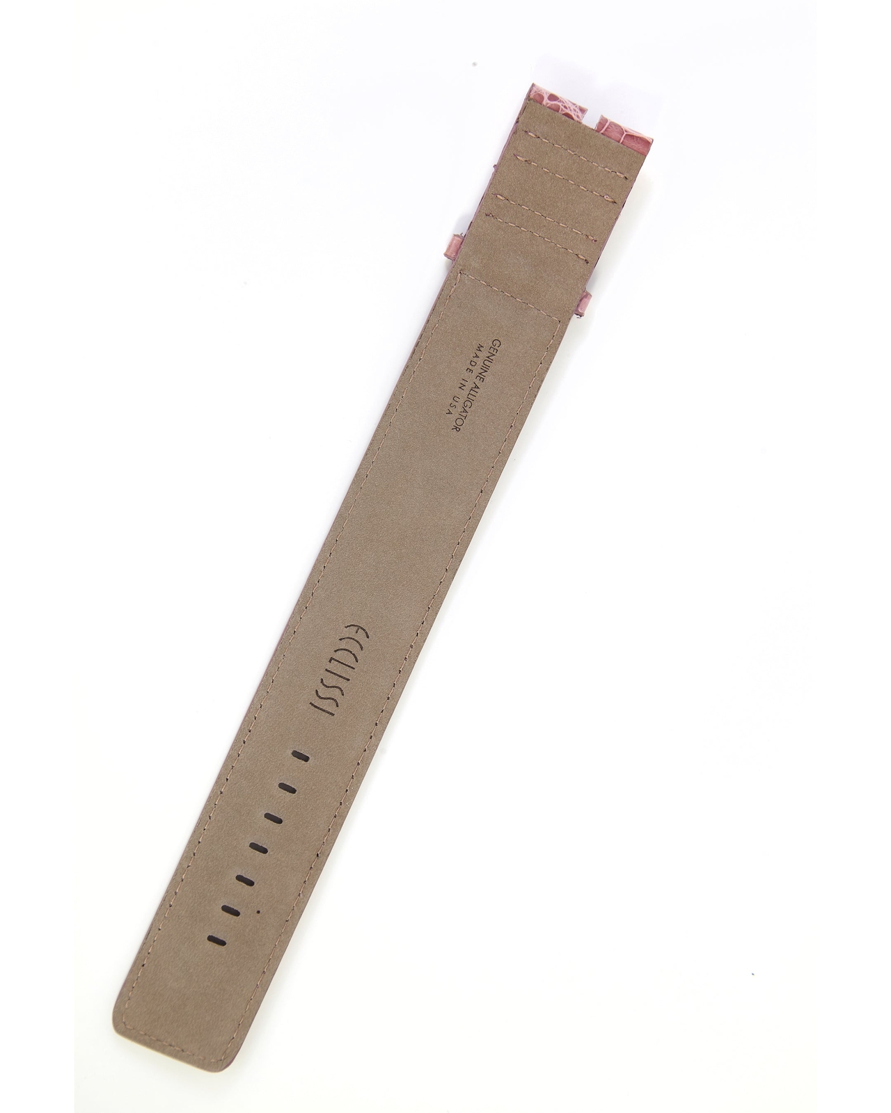 Ecclissi 28mm Pink Alligator One-Piece Strap 22595 Pink