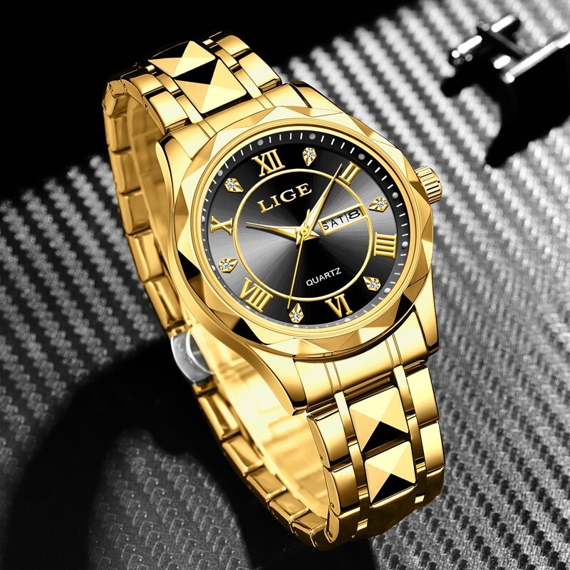 Luxury Men Watch Quartz Stainless Steel Luminous Waterproof Business Wristwatch