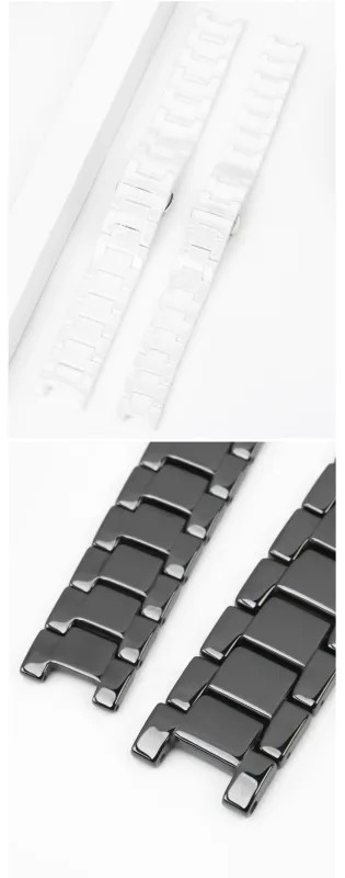 20*11mm Ceramic Watch Band Strap Forgucci Omega GC Guess Dior Pasha Bracelet