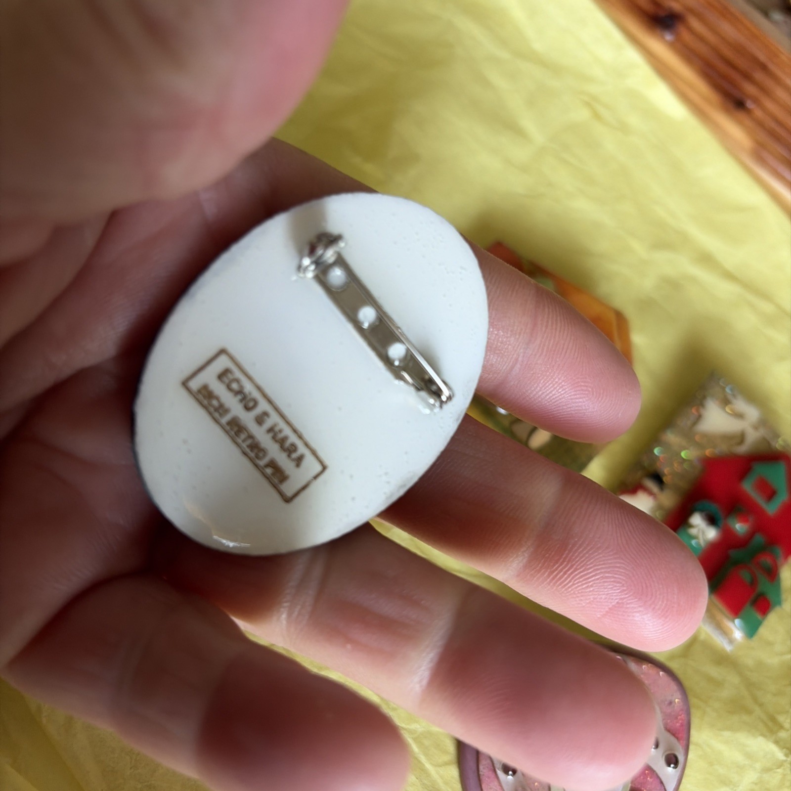 Vintage Lucinda Pin Lot-MCM Retro House-Easter Egg-Cat Pin-Christmas Snowman