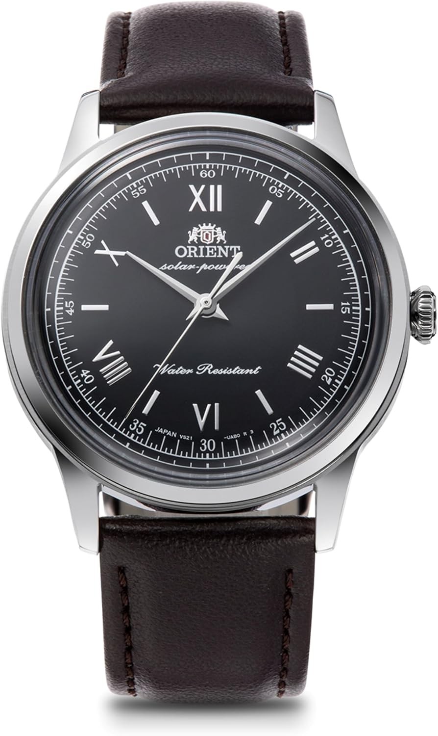 New Orient RN-WK0002E Bambino Mens Watch SOLAR Green Japan