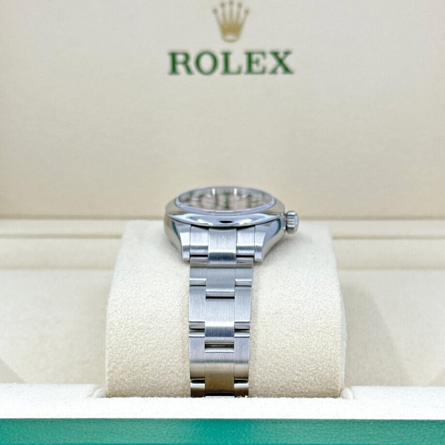 Rolex Oyster Perpetual, Oystersteel, 28mm, Pink, Ref# 276200-0004, Unworn, 2024