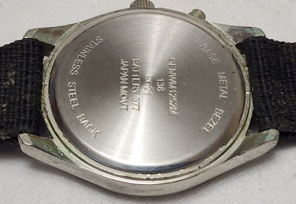 Vintage Accutime Watch Corp. GENWM1252M1 Quartz Analog Men’s Watch