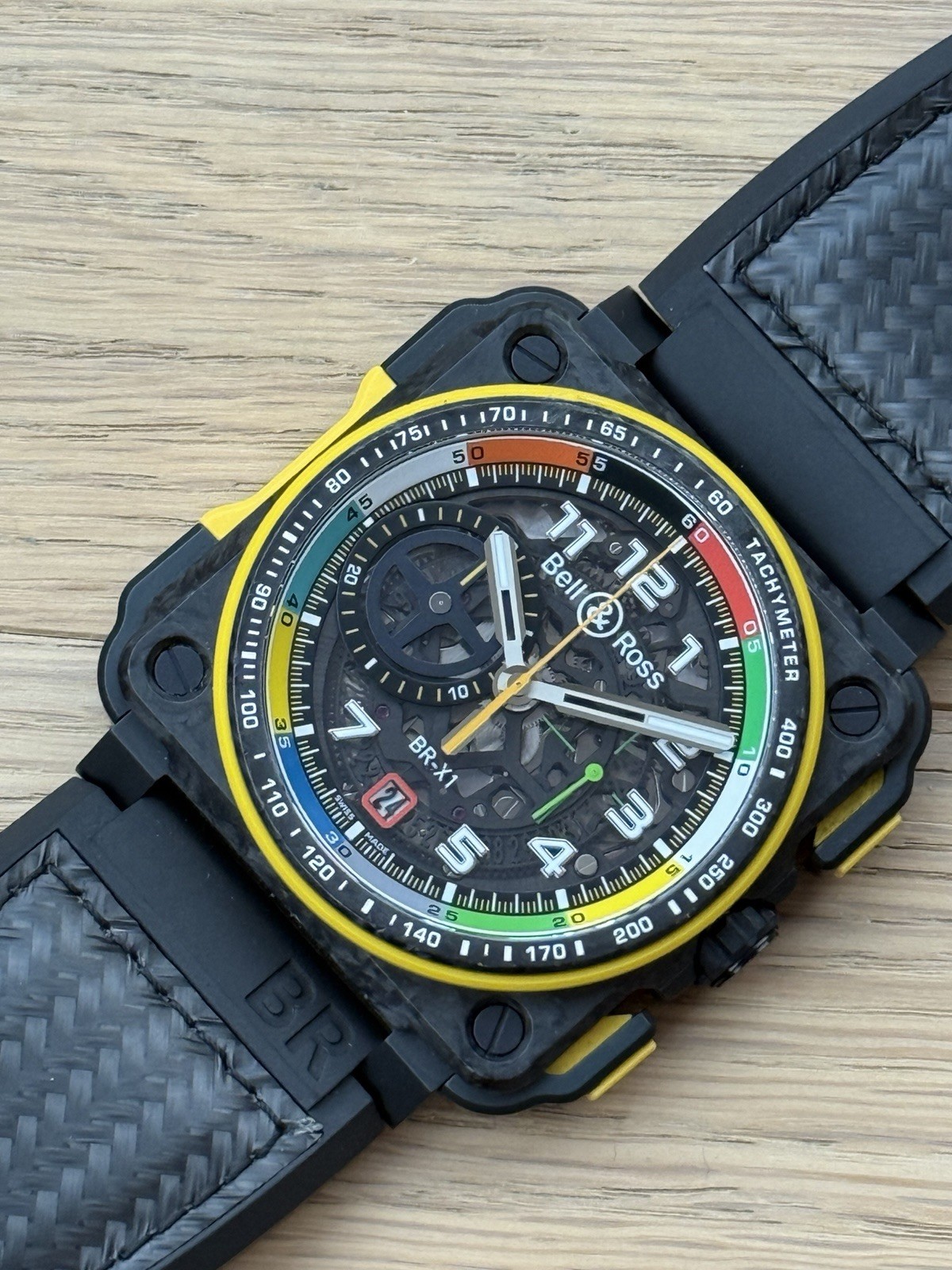 Bell & Ross BR-01 Renault F1 Special Box Papers Skeleton Automatic Chronograph