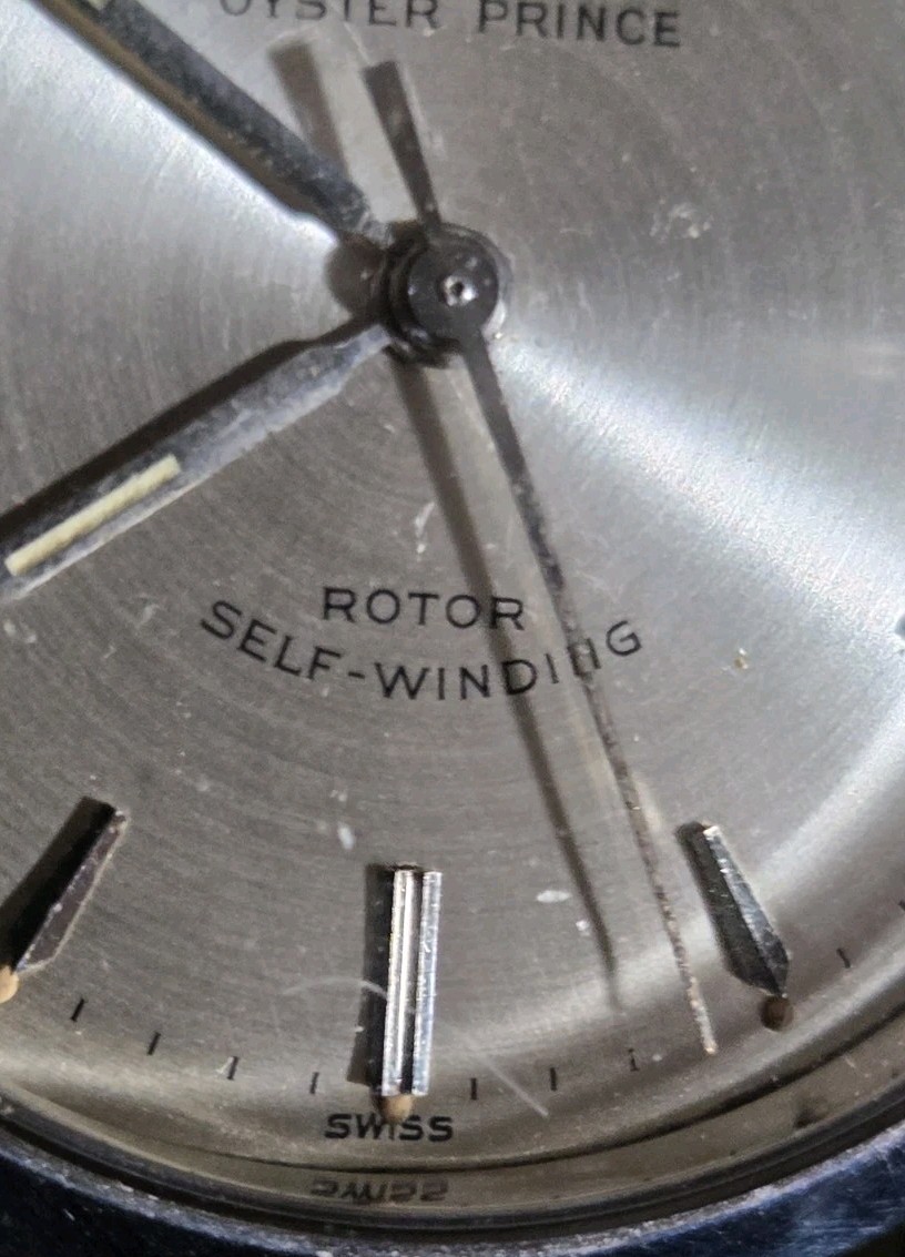 Vintage Tudor Oyster Prince 7967 Automatic Rose Dial Rolex Crown & Caseback Swis