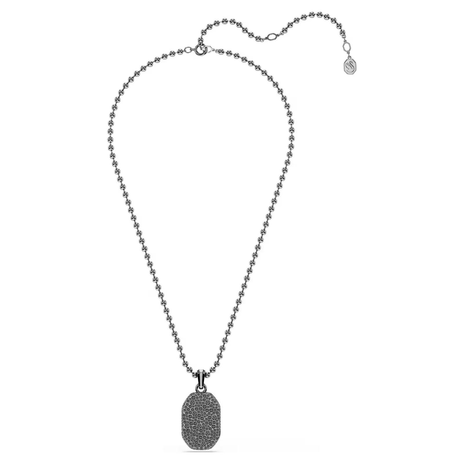 Swarovski Dextera Octagon Pendant, Octagon Shape, Black, Ruthenium 5724595