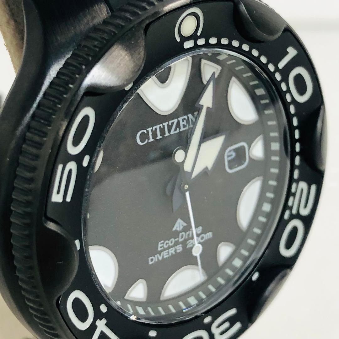 CITIZEN Promaster BN0235-01E Black Dial Eco-Drive Men’s Watch Used Working #30
