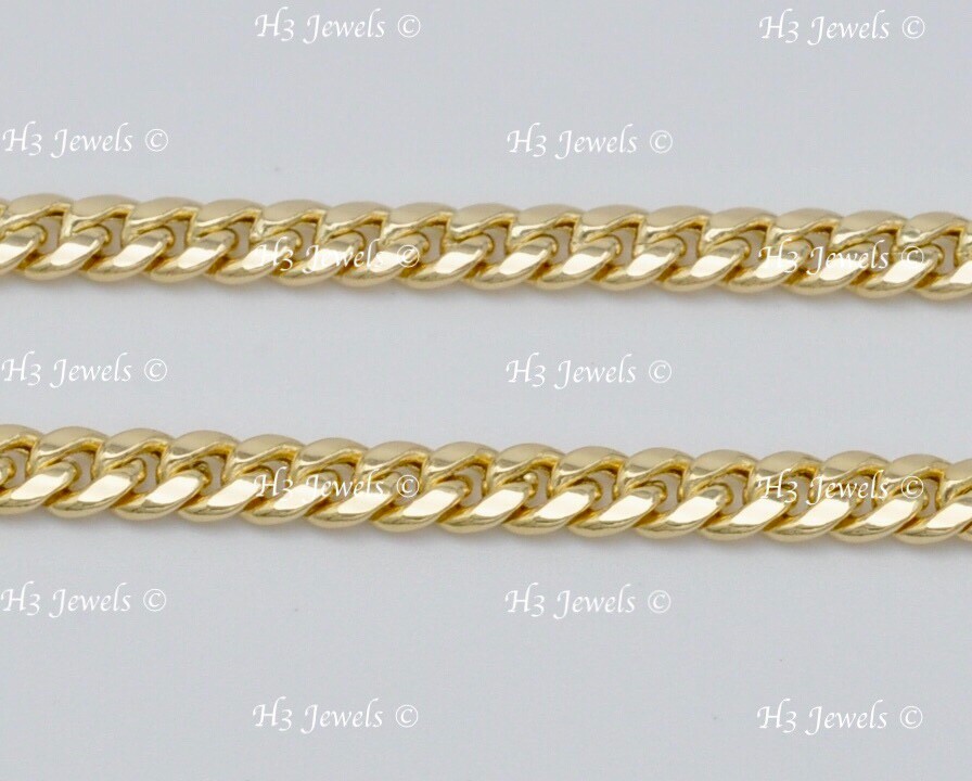 Real 14k Yellow gold Hollow ultralight curb link bracelet 6.50 grams 8 inches