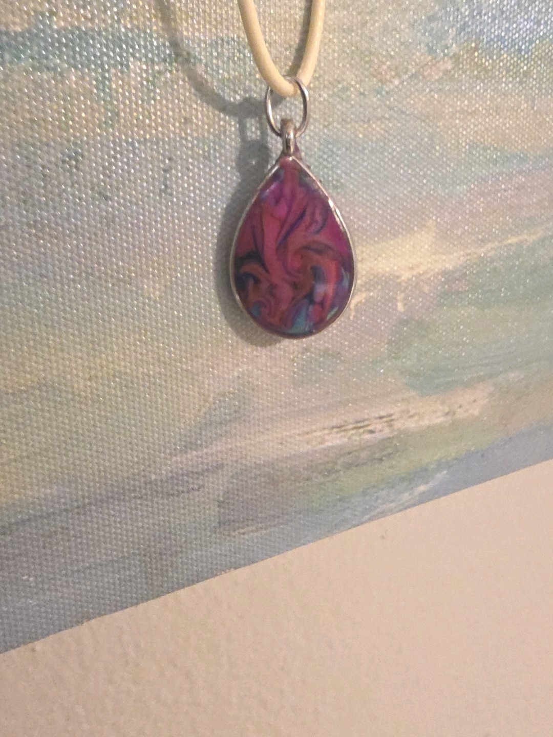Handmade epoxy resin Necklace