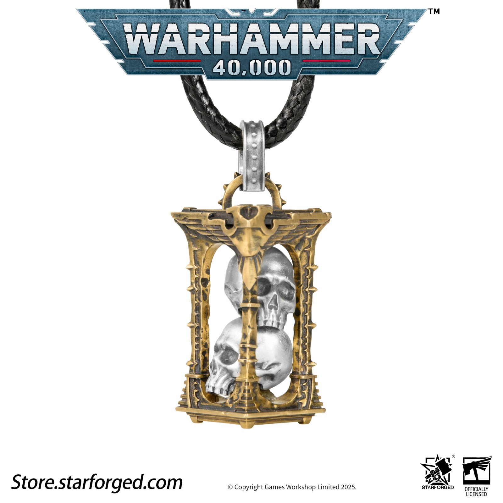 Warhammer 40K Imperium of Man Reliquary of The Pious Necklace Jewelry Accessory