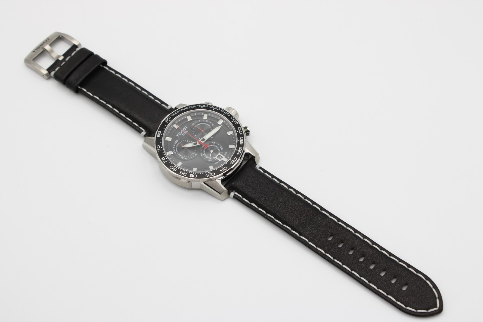 TISSOT Supersport Chrono T125.617.16.051.00 Quartz Black Dial Men’s Watch 45.5mm
