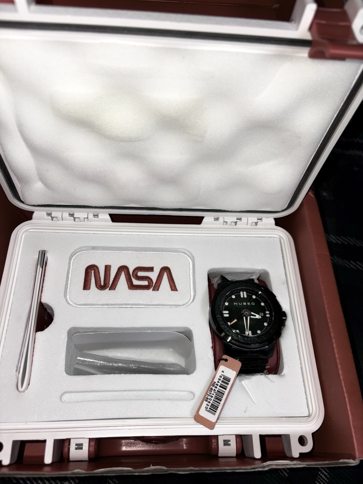 Nubeo Mens Opportunity Automatic Forged Carbon Fiber Limted Edition Watch Green