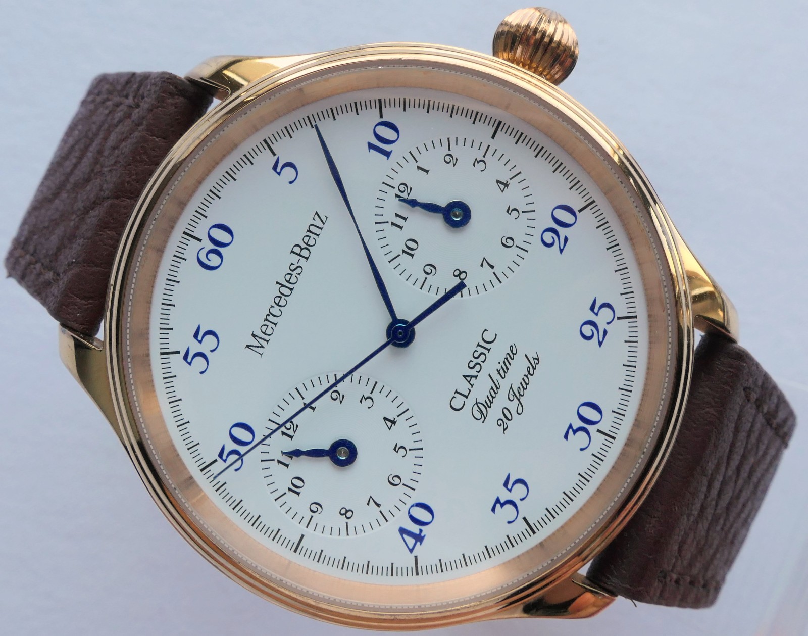 Mercedes Benz Classic Dual Time Zone Design Car Accessory GMT Automatic Watch