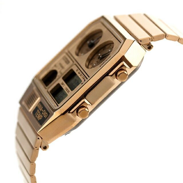CITIZEN Ana-Digi Temp Reissue Model Warm Gold JG2104-53R New From Japan