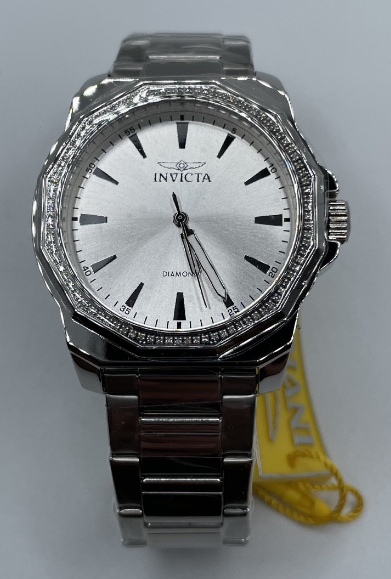 Invicta Elite Diamond 0.33 Carat Diamond Men’s Watch – 42mm, Steel (48731)