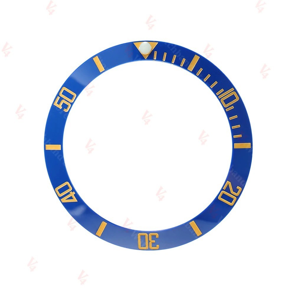38*30.5mm Ceramic Alloy Watch Bezel Insert Ring Slope for NH35/36 GMT Diving 40m