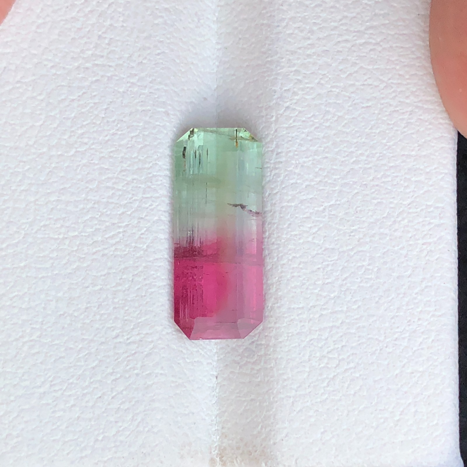2.80 Ct Natural Bi-color watermelon Tourmaline loose Gemstone From Afghanistan