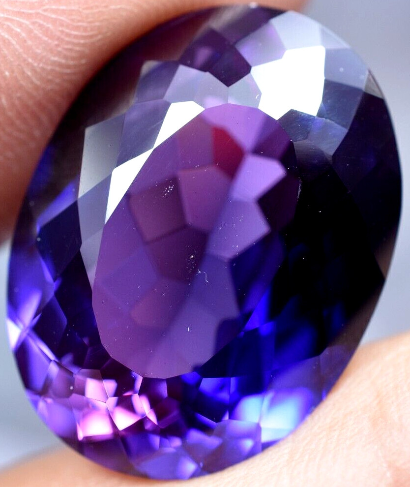 Natural 31.45 Ct Boysenberry Sapphire GGL Certified fabulous Loose Gemstone