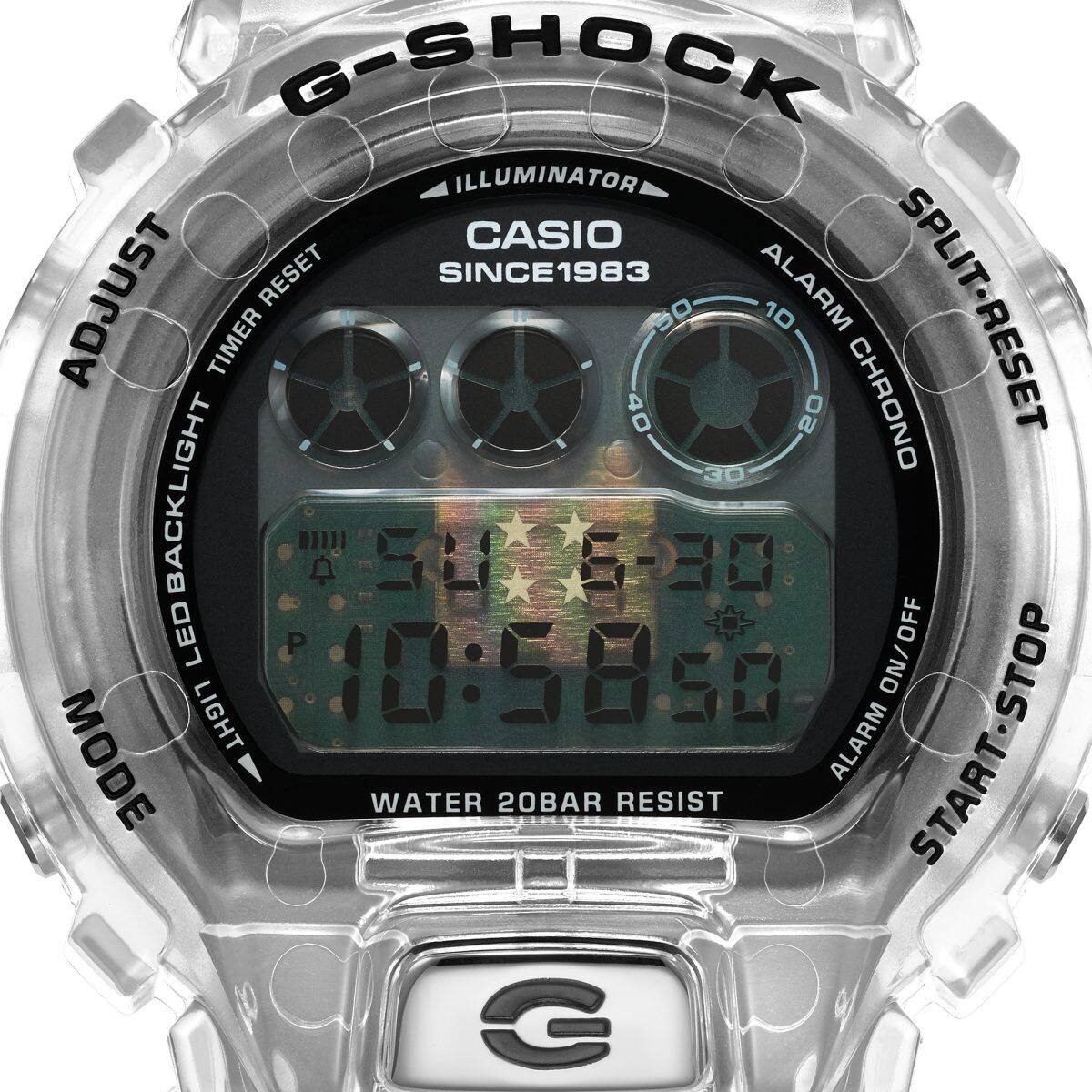 Casio G-Shock 40th Anniversary Clear Remix DW-6940RX-7 Digital New Men’s Watch