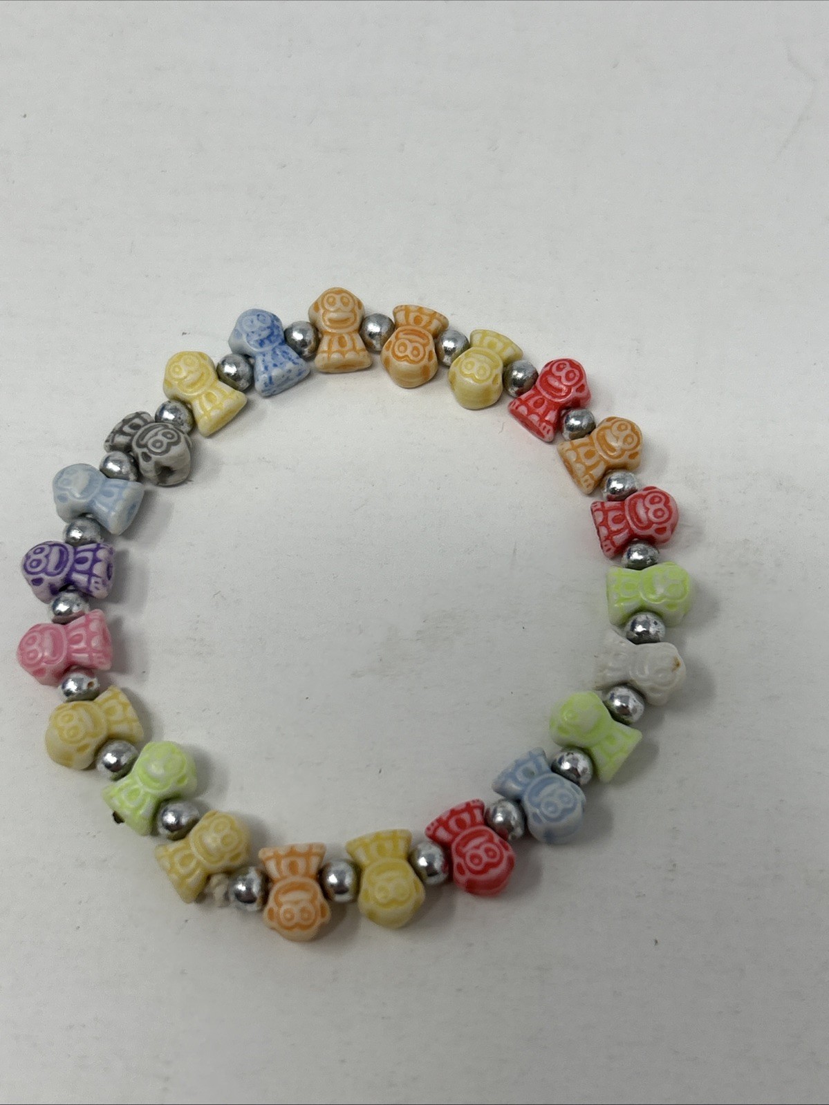 Vintage Trrtlz Multi-colored Monkey Bracelet, Stretchy