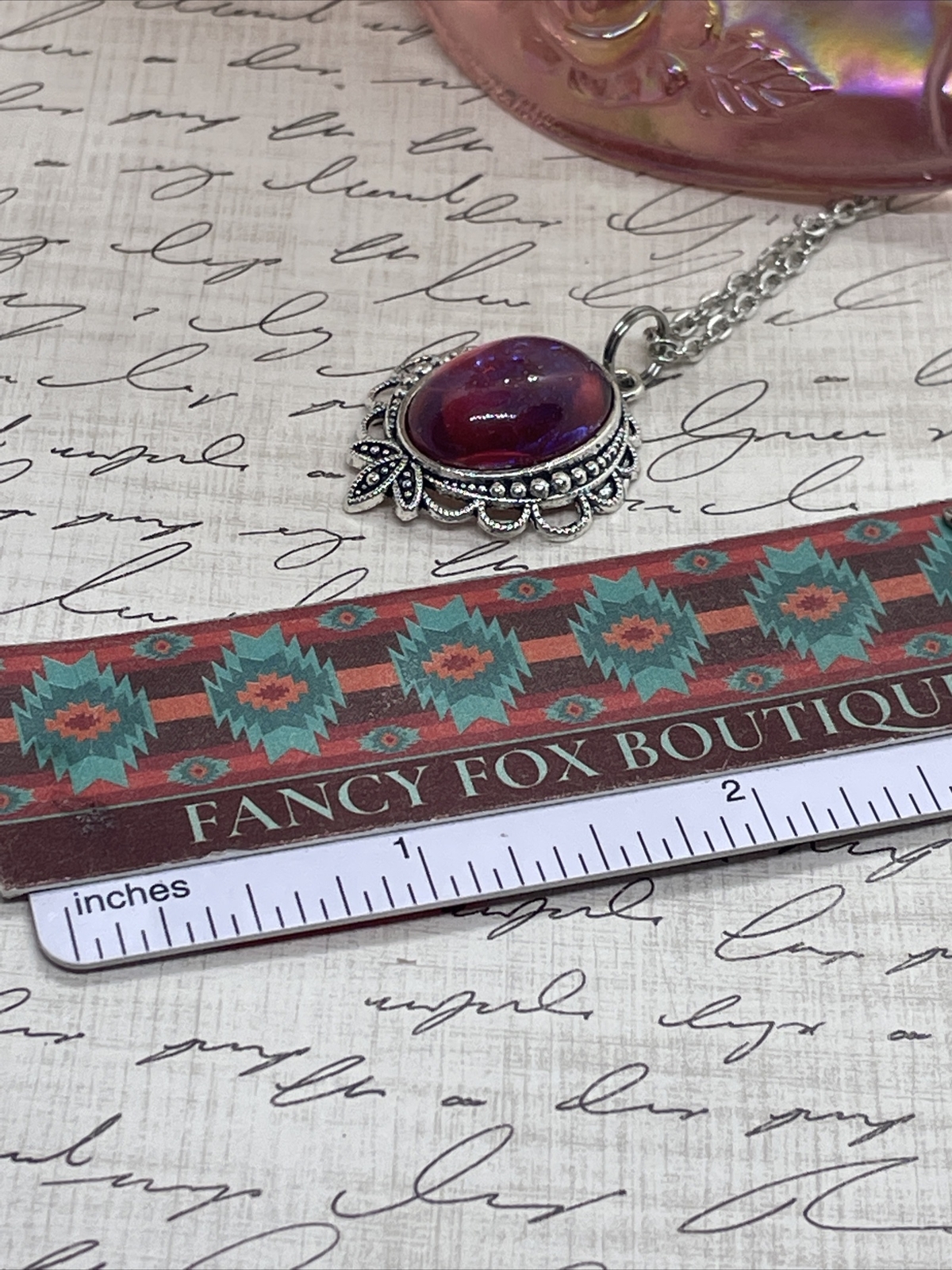 Mexican Fire Opal Dainty Necklace Pendant Anniversary Birthday Gift Mom Daughter