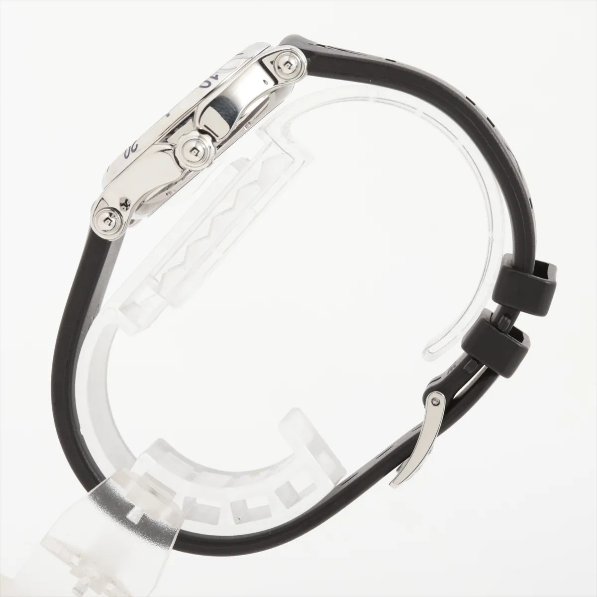 Chopard Happy Sport Snowflake 27/8949 SS SS & Rubber QZ Silver-Face