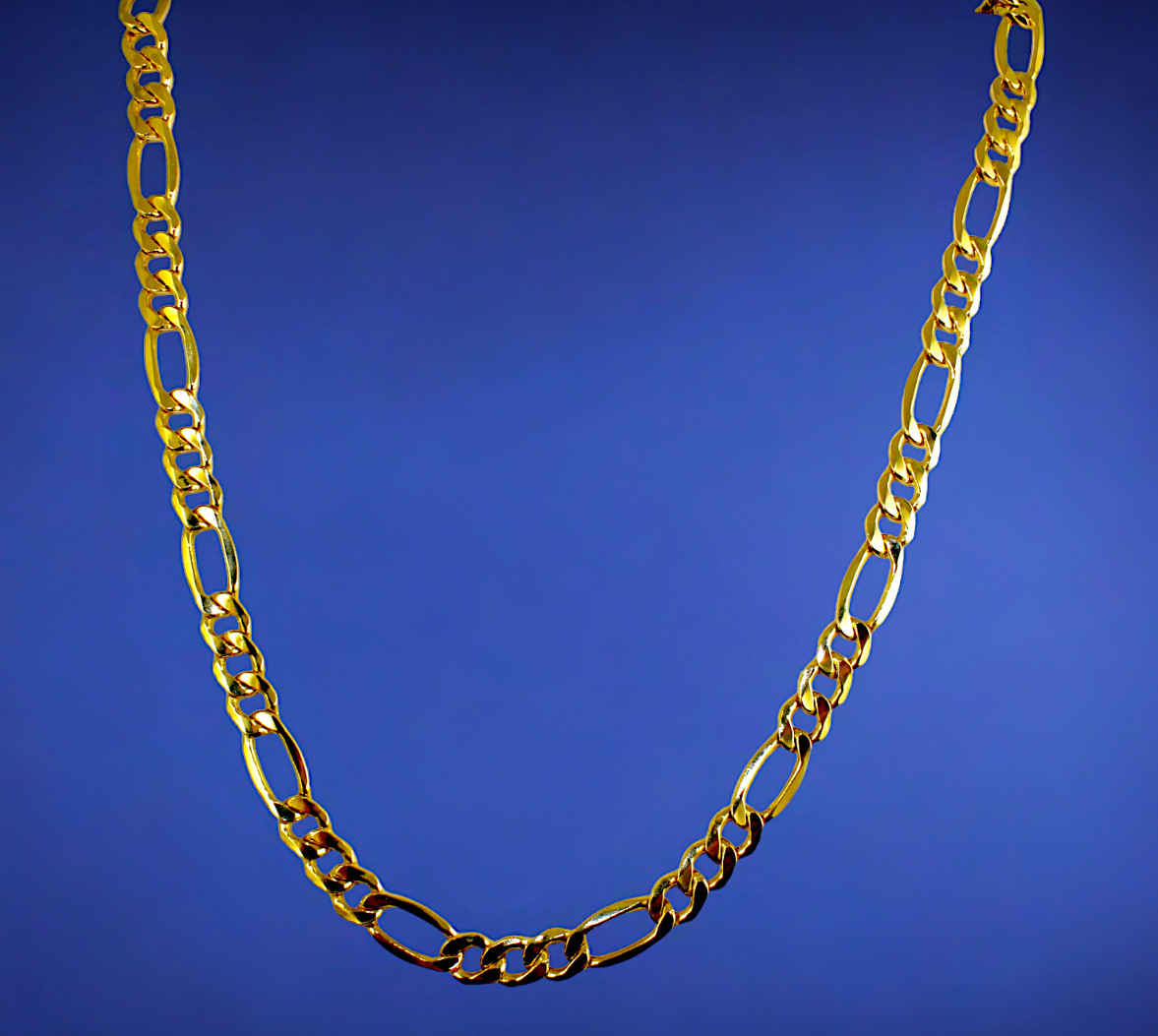 14K Yellow Gold Figaro Necklace Bracelet Chain Italian Real 1.5mm-12mm 7″-30″