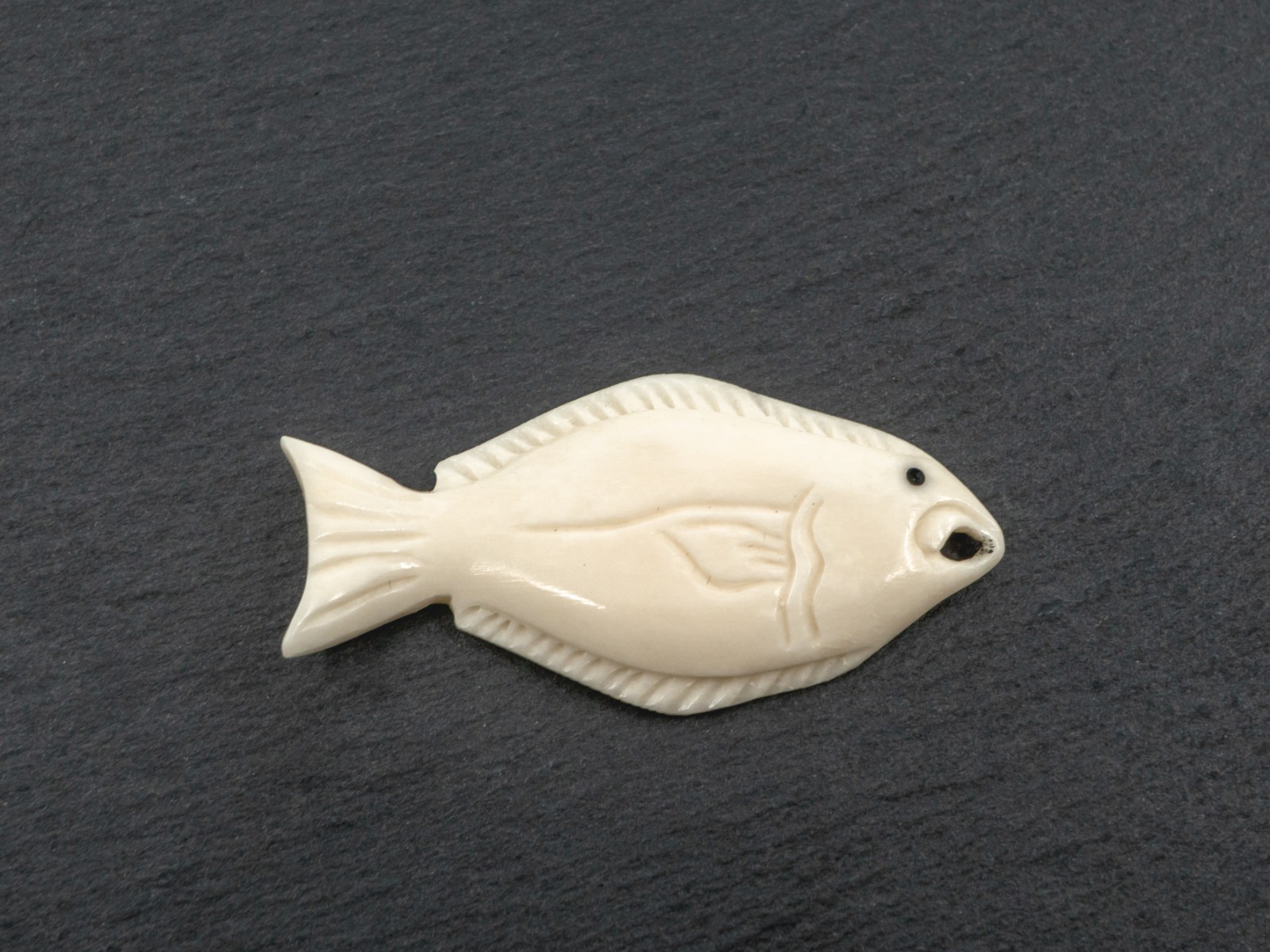 Hand-Carved Bone Halibut Fish Pendant – Fishing Ocean Beach Jewelry
