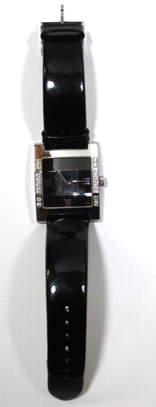 Alfred Dunhill Stainless Diamond Accented Women’s Watch,Leather Band.New battery