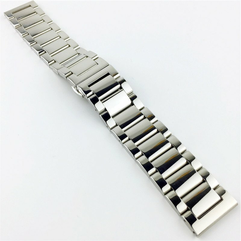16 18 20 21 22 23 24 26mm Solid Stainless Steel Watch Strap Band Watchband NEW