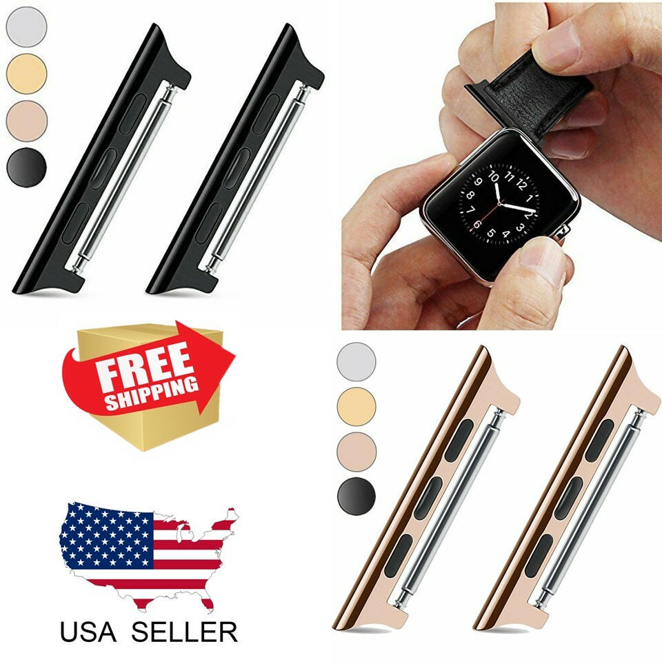 38MM – 44MM Watch Band Connector Adapter Steel For Apple Watch iwatch 6 5 4 3 2