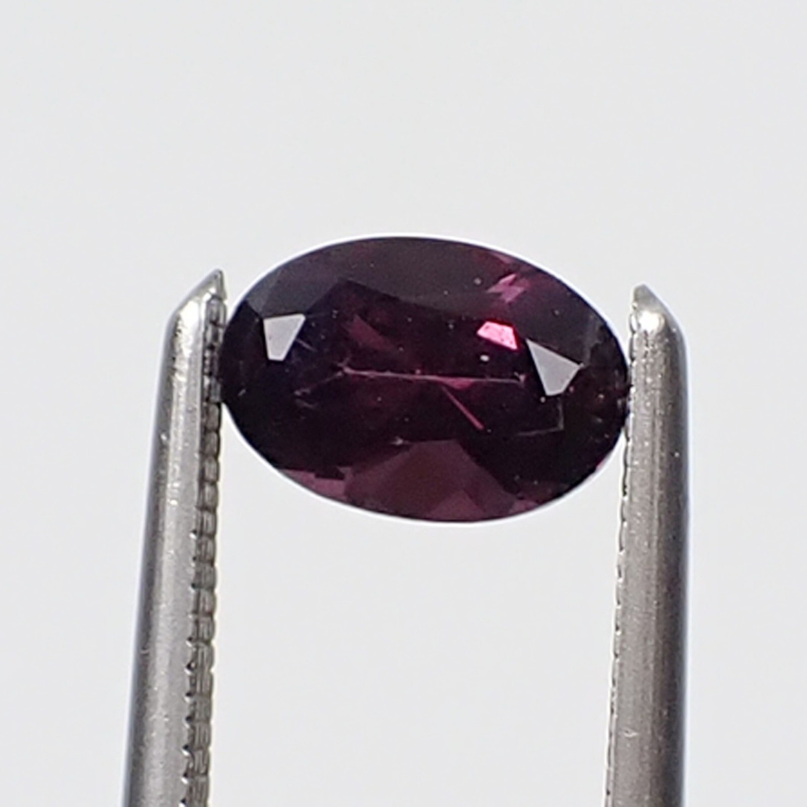 0.68 carat Oval 6x4mm Deep Purple Colour Untreated Natural Spinel Gemstone