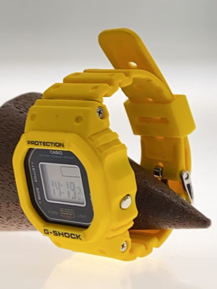 CASIO Quartz Watch Digital Rubber YLW DWN 5600 Ring Watch G SHOCK nano