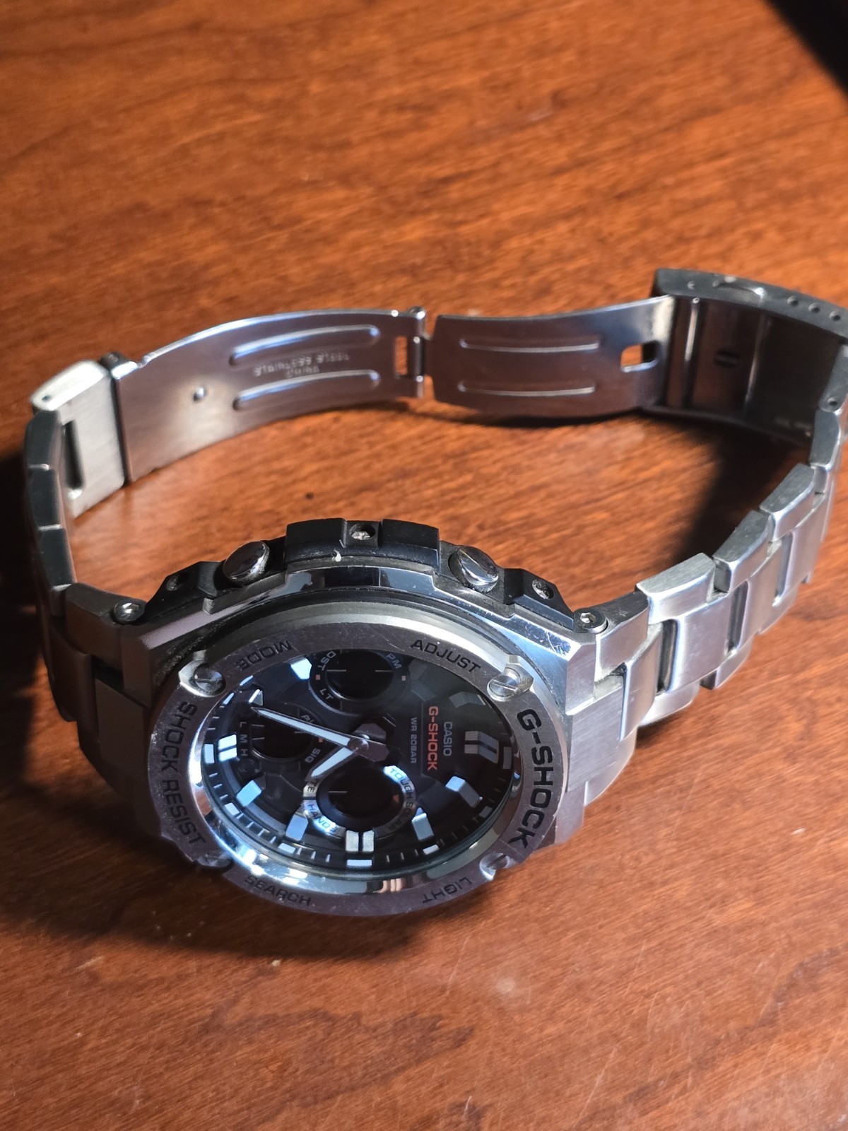 Casio G-Shock G-Steel GST-S110D-1A Tough Solar Stainless Steel Men’s Watch
