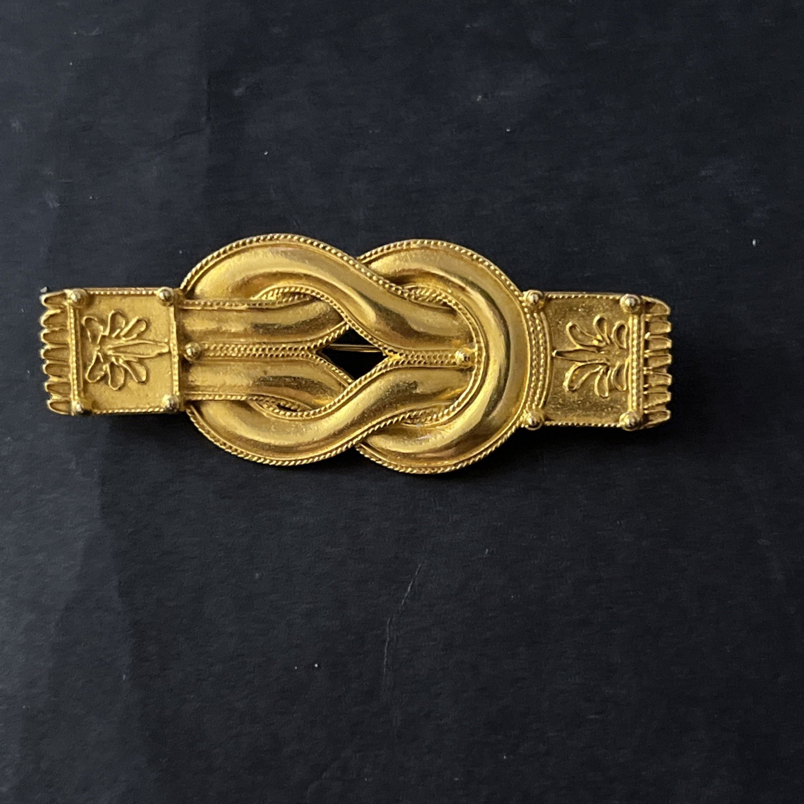 MMA Metropolitan Museum Art 1994 Greek Diadem Hercules Knot Goldtone Brooch Pin