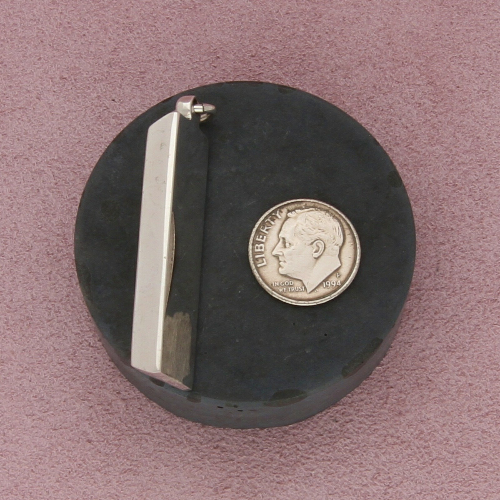 sterling silver vintage british 1 oz ingot bar pendant
