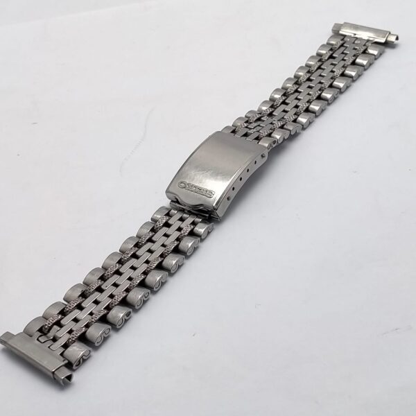 Adjustable 16 mm To 22 mm Seiko Rail Road Stainless Steel Vintage Watch Bracelet