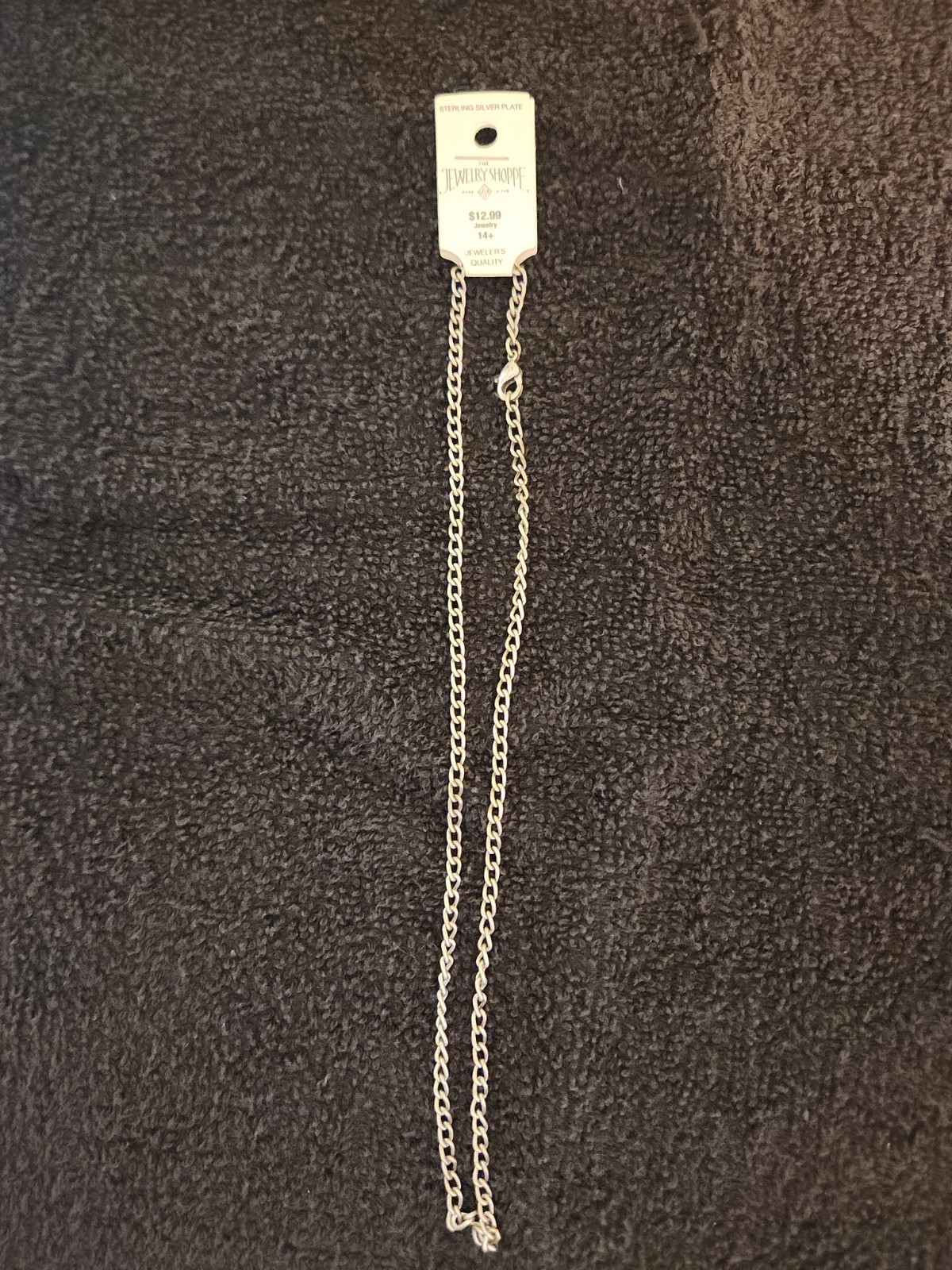 The Jewelry Shoppe 18″ Sterling Silver Plated Chain Necklace 18 in
