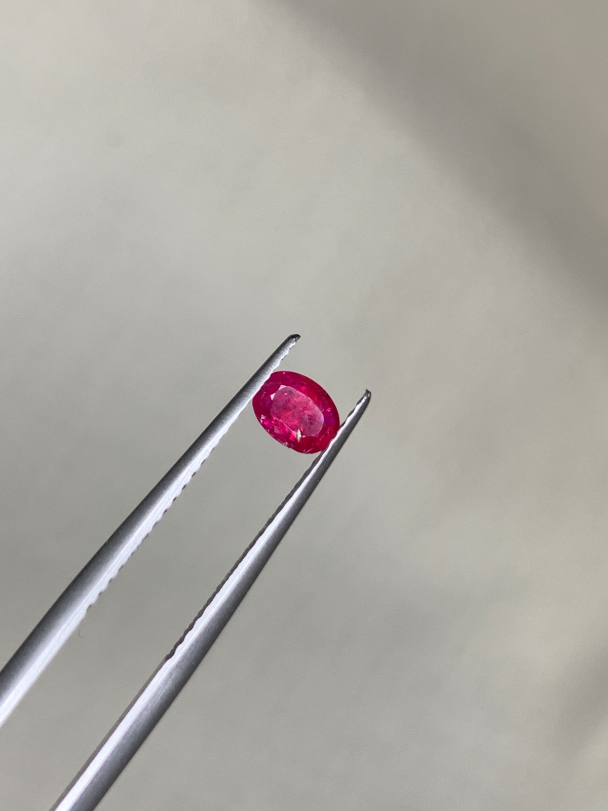 0.47 Ct Natural Vivid Red Ruby Untreated Oval Cut Faceted Loose Gem Afghanistan