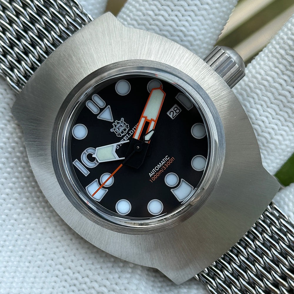 STEELDIVE SD1920 Mens 45mm 1000M Automatic Dive Watch NH35 Steel Number