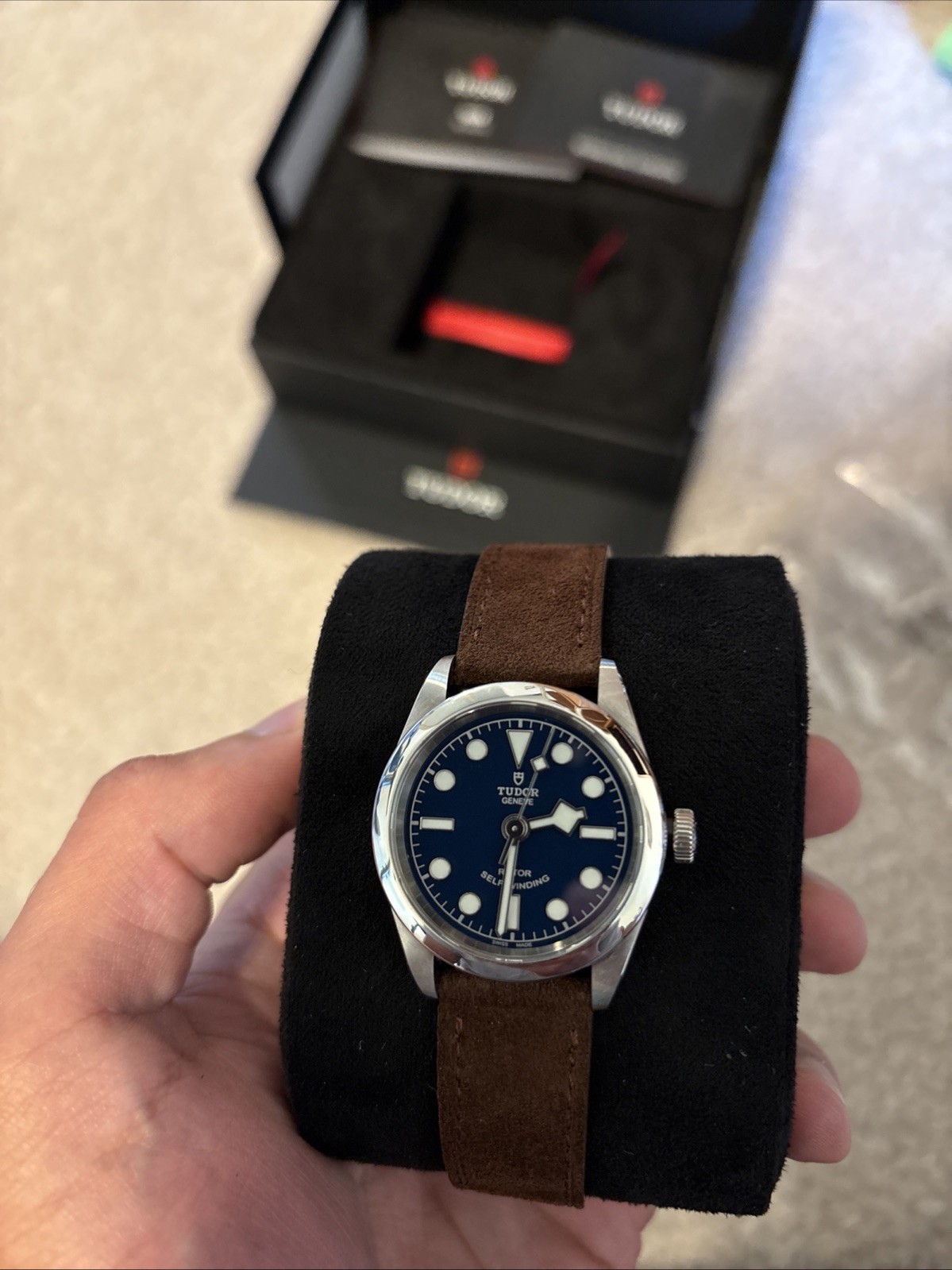 Tudor Black Bay 32 Blue Dial Box And Papers, No Bracelet. *Read Description*