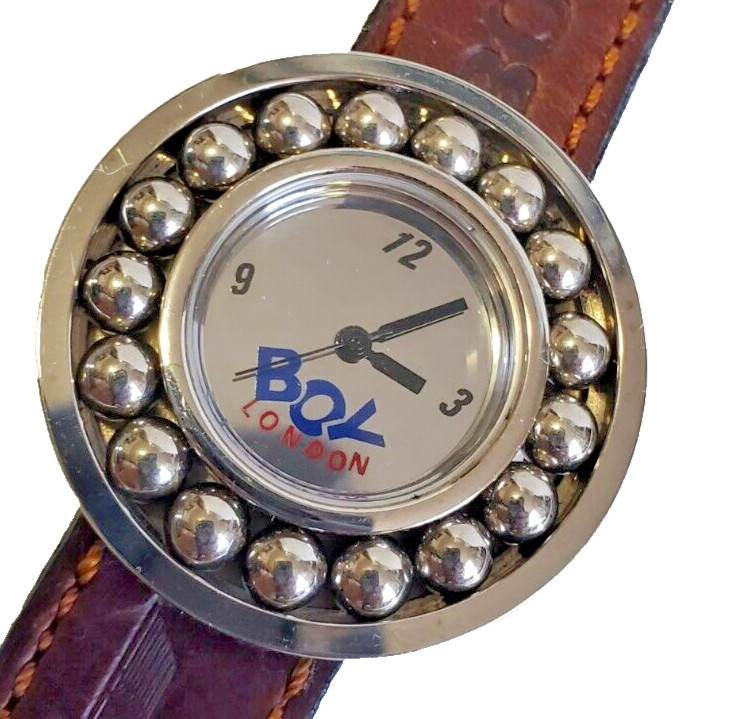 Boy London Boy-46-W Watch: 36mm Bidirectional Rotating bezel Japan. Runs.