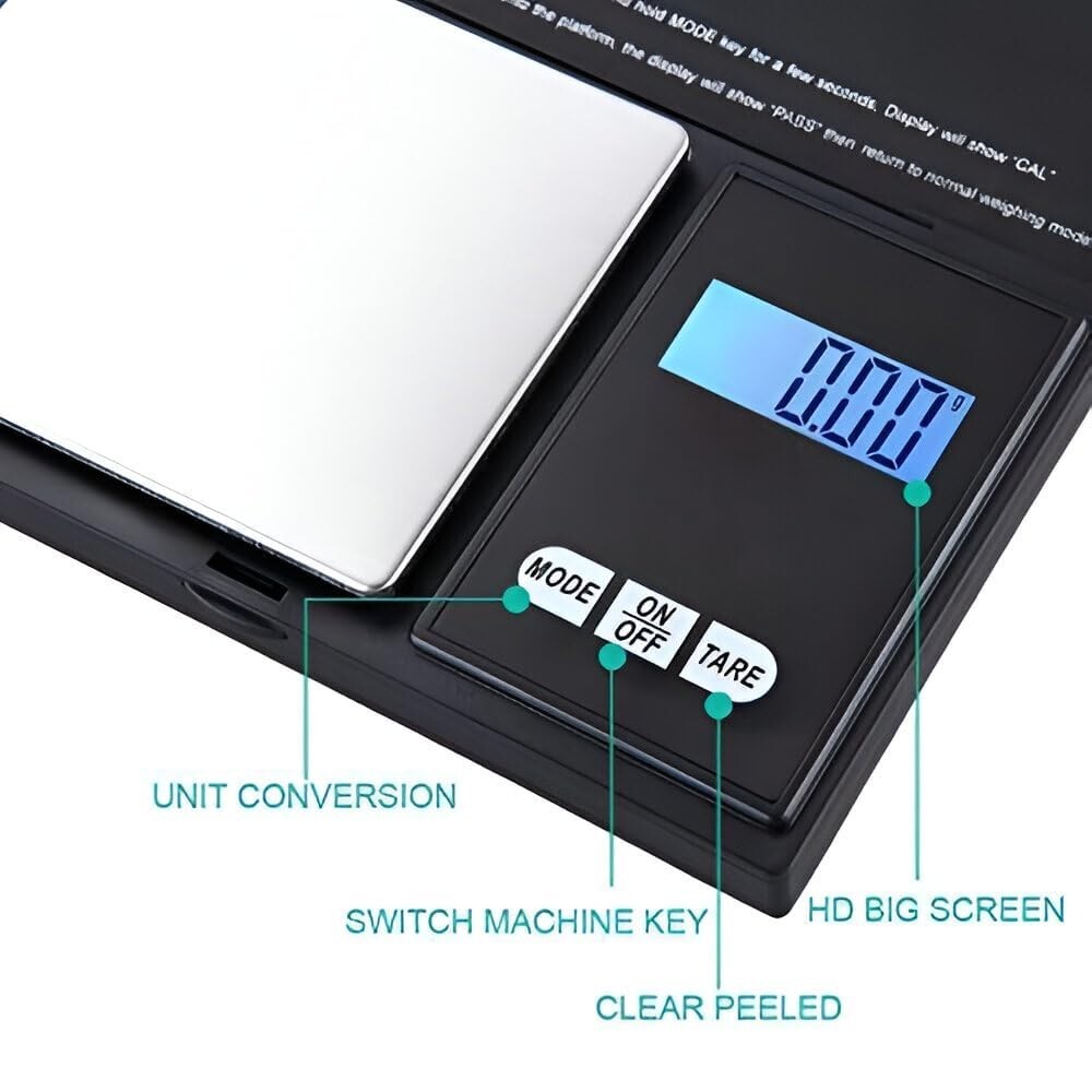 Digital Scale 200g x 0.01g Jewelry Gold Silver Coin Gram Pocket Size Herb Grain