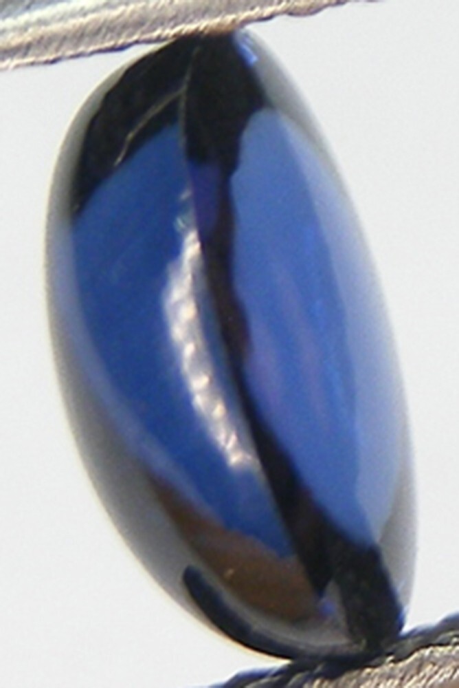 2.96 CT. EXCELLENT CUT OVAL CABOCHON 9×7 MM. BLUE SAPPHIRE LAB CORUNDUM