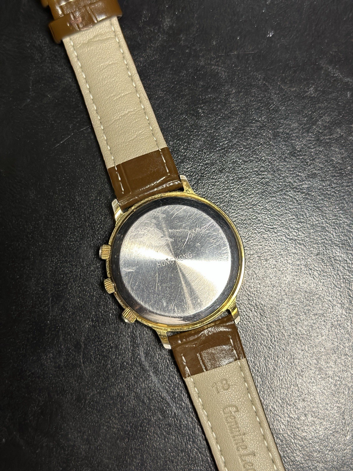 Vintage Carlton Quartz Perpetual Calendar Moon Phase Watch New Battery