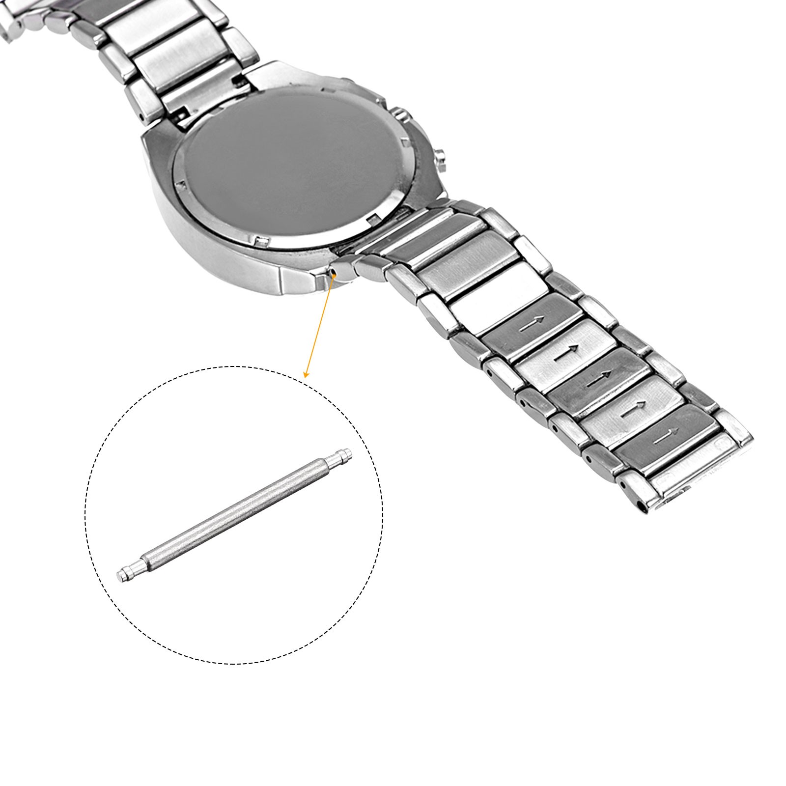 20mm 22mm Watch Band Pin 1.3mm Dia Single Flanged End Spring Bar Pins 200pcs