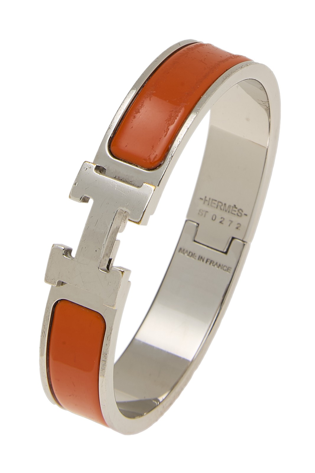 Hermès Orange Clic Clac H Narrow – WGACA